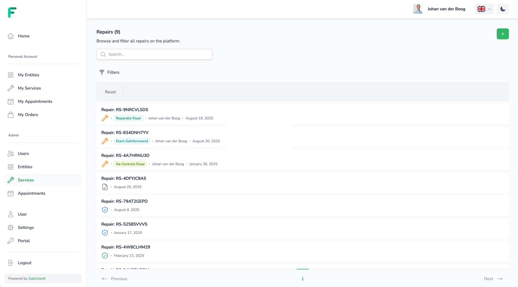 Fixmora Dashboard
